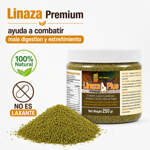 Linase 4 Plus Natural Relief for Digestion and Constipation.